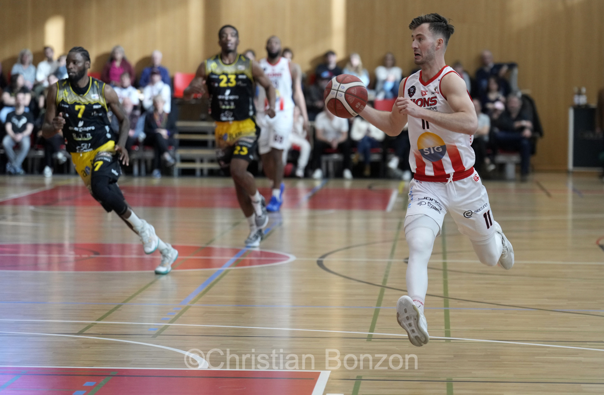 Lions de Geneve face au BBC Monthey