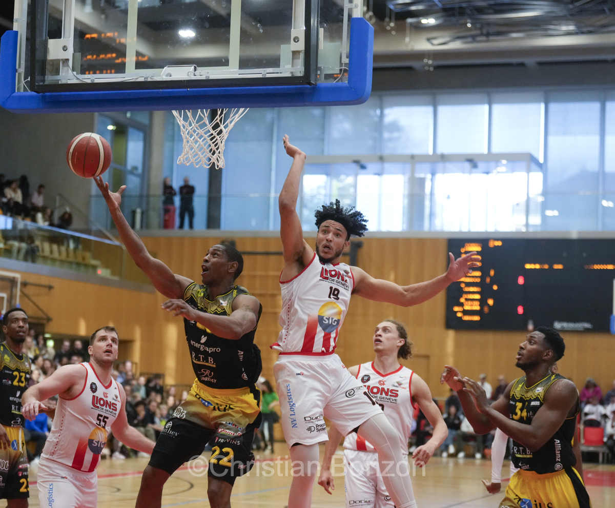 Lions de Geneve face au BBC Monthey