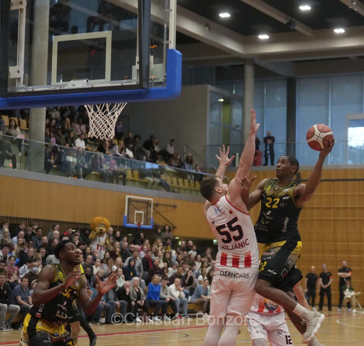 Lions de Geneve face au BBC Monthey