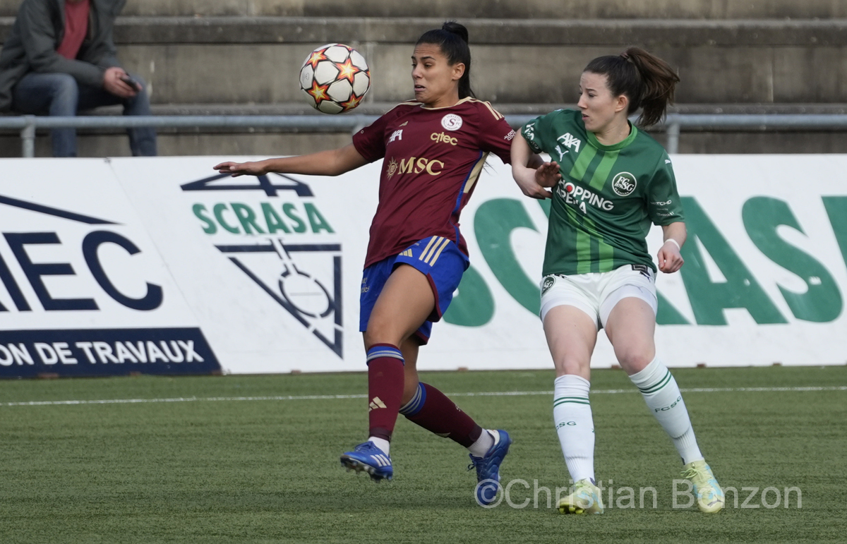 Servette Football Club Chenois Fminin FC Saint-Gall (2-1) Stade de la Fontenette(GE)