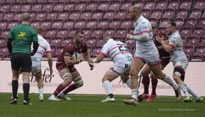Le Servette Rugby Club recevait au Stade de la Praille (Genve) le Rugby club Nmois (23-16).