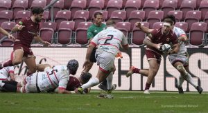Le Servette Rugby Club recevait au Stade de la Praille (Genve) le Rugby club Nmois (23-16).