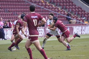 Le Servette Rugby Club recevait au Stade de la Praille (Genve) le Rugby club Nmois (23-16).