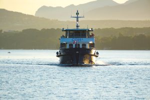 nauguration de la Voie Bleue, traverse lacustre entre Bellevue et Corsie