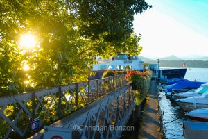 nauguration de la Voie Bleue, traverse lacustre entre Bellevue et Corsie