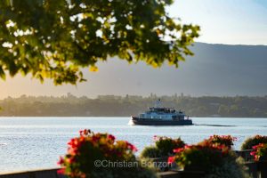 nauguration de la Voie Bleue, traverse lacustre entre Bellevue et Corsie