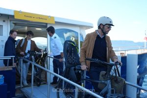 nauguration de la Voie Bleue, traverse lacustre entre Bellevue et Corsie