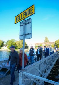 nauguration de la Voie Bleue, traverse lacustre entre Bellevue et Corsie