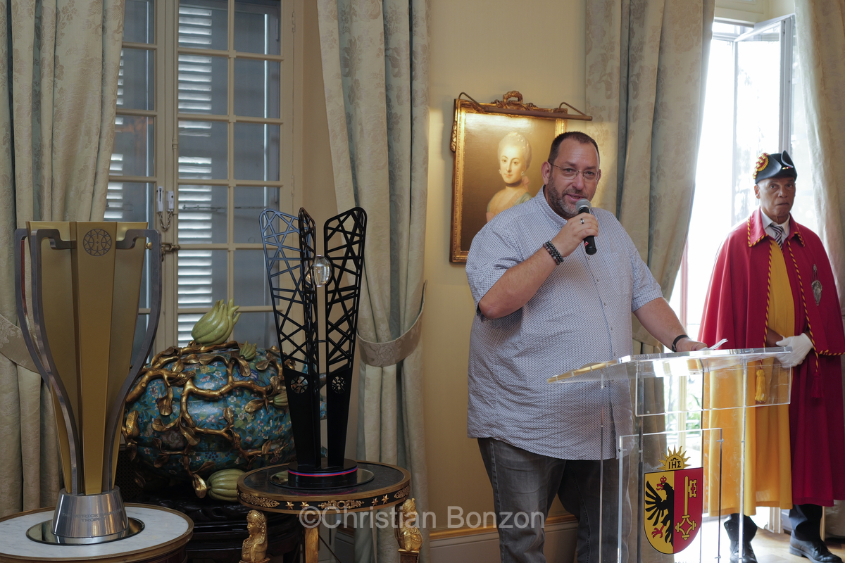 Crmonie en l'honneur des Lions de Genve,