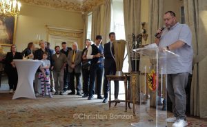 Crmonie en l'honneur des Lions de Genve,