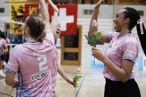 l'quipe fminine dÕInfomaniak Genve Volley