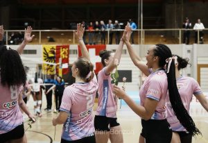 l'quipe fminine dÕInfomaniak Genve Volley