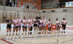 l'quipe fminine dÕInfomaniak Genve Volley