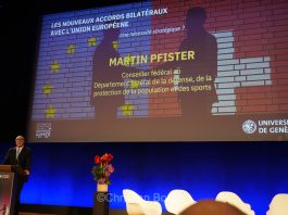 Conférence sur les relations bilatérales entre la Suisse et l’Union Européenne avec le Conseiller fédéral Martin Pfister