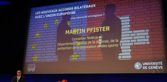 Conférence sur les relations bilatérales entre la Suisse et l’Union Européenne avec le Conseiller fédéral Martin Pfister