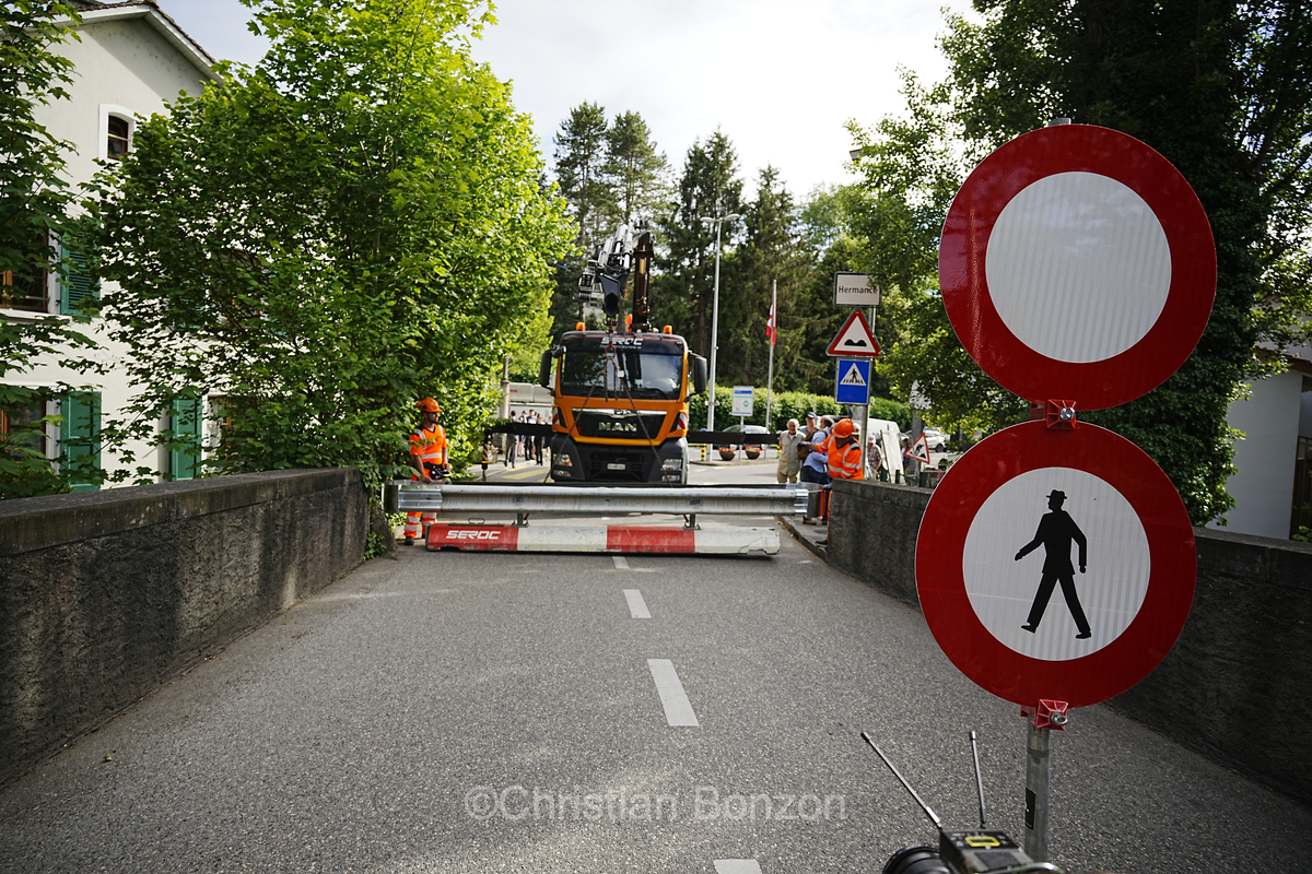 ermeture du poste-frontire entre Hermance et Chens-sur-Lman d