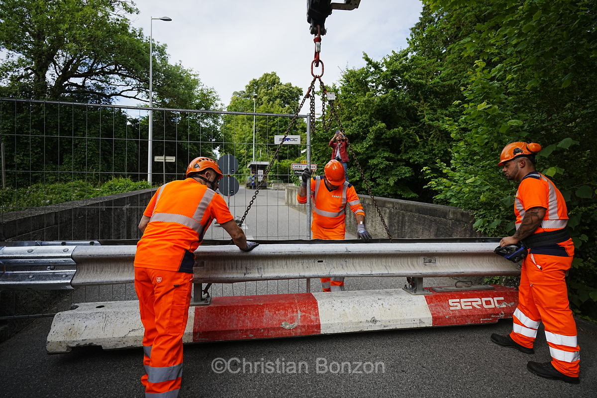 ermeture du poste-frontire entre Hermance et Chens-sur-Lman d
