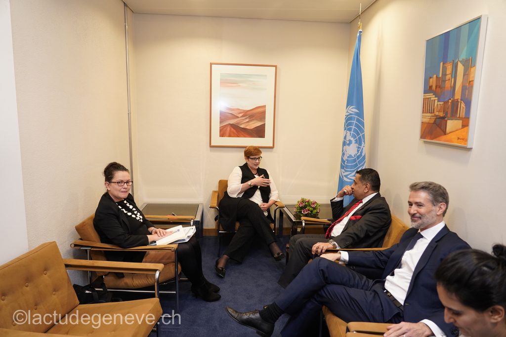 40th session of the United Nations Human Rights Council, 25nfebruary 2019  Marise Payne, Minister for Foreign Affairs of Australia. Photo: Christian Bonzon